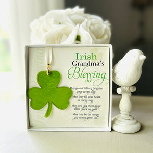 2 of 6:Irish Grandma's Blessing: Stained-Glass Shamrock