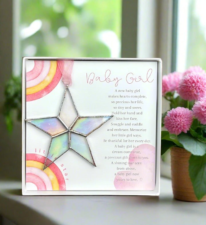 Baby Girl Star in front of window