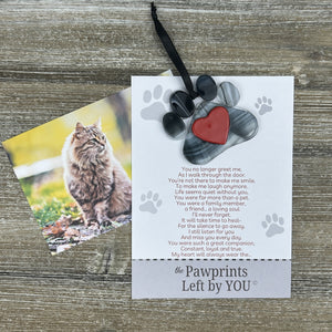 3 of 6:Pet sympathy poem and ornament for a bereaved cat.