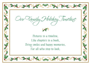 8 of 10:Front of the holiday timeline.