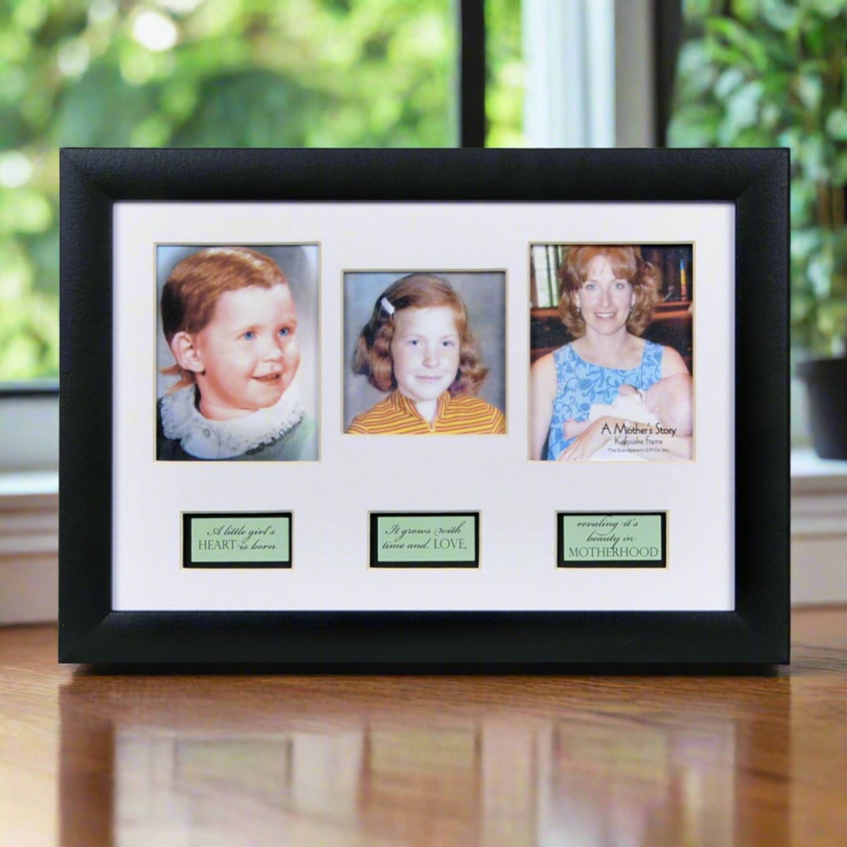 Mother&#39;s Life Story Frame on a table.