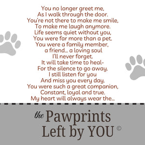 2 of 6:Pawprints Left By You Poem.