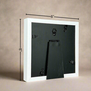 7 of 7:Back of shadow box, outer dimensions of 6