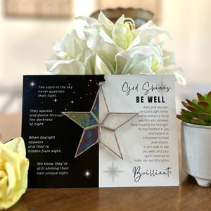 4 of 6:Be Well star and sentiment in a living room setting.